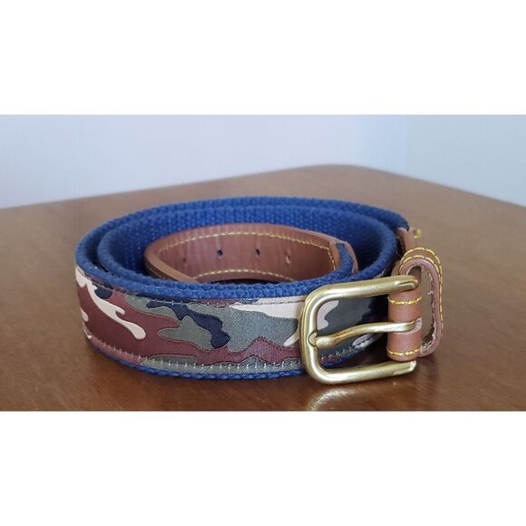Simply‎ Southern Camo Belt Blue 34 Nwt - Picture 1 of 15